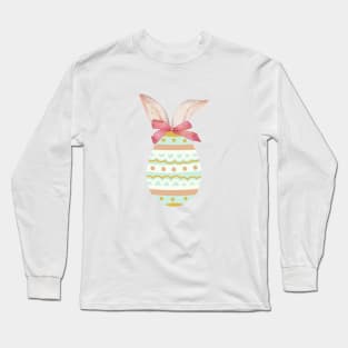 Easter Day - Easter egg with bunny ears Long Sleeve T-Shirt